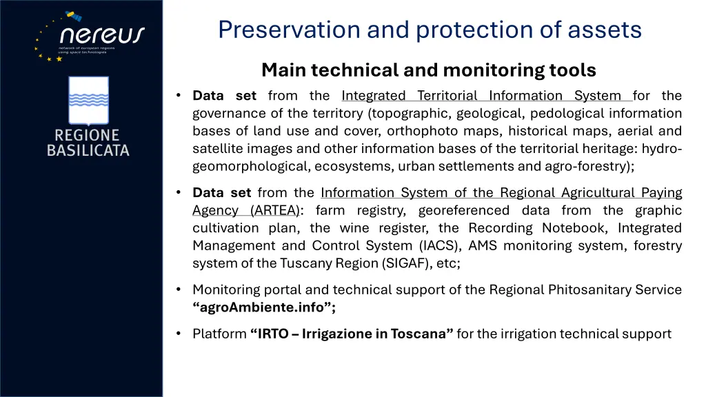 preservation and protection of assets 1