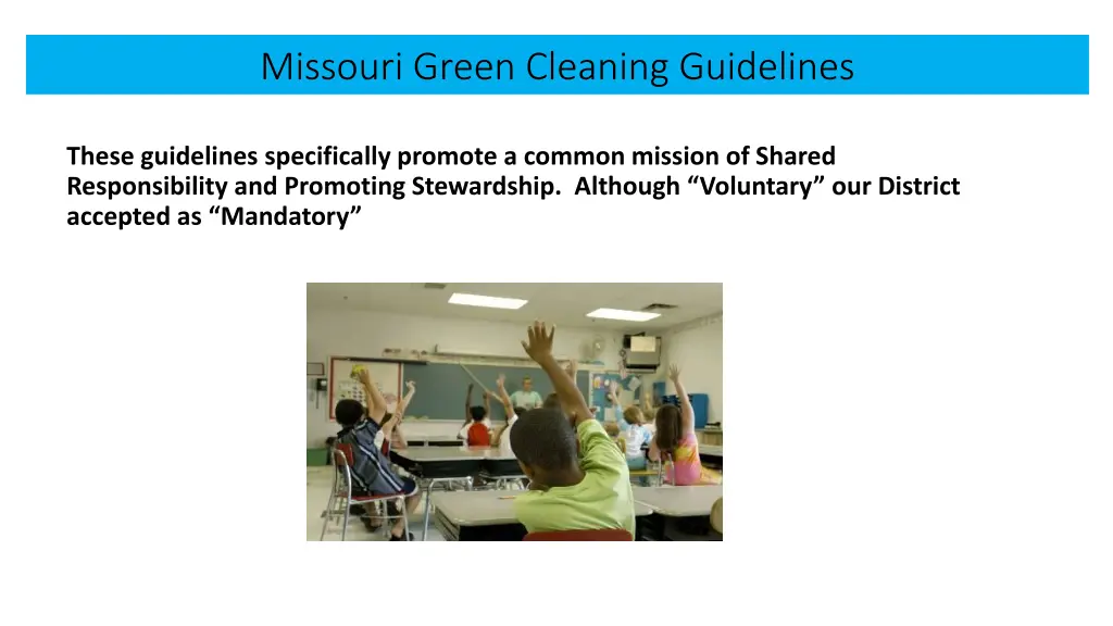 missouri green cleaning guidelines