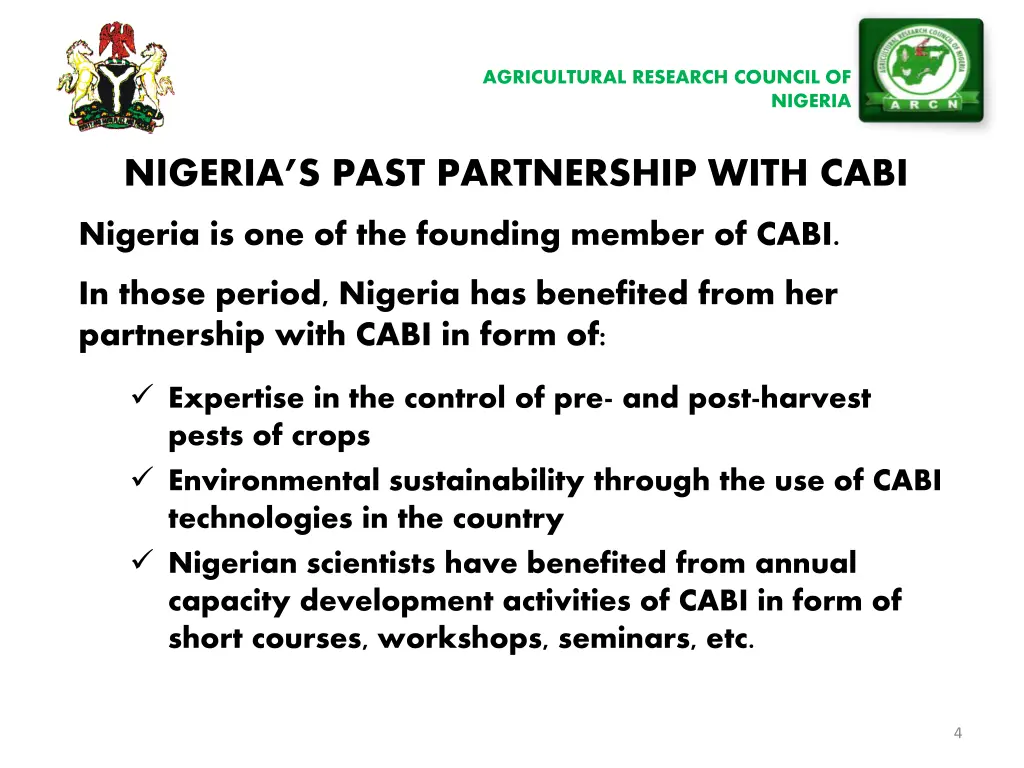 agricultural research council of 3