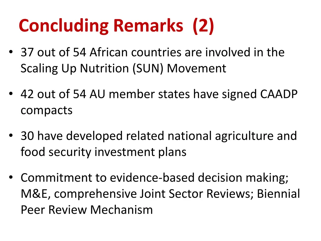 concluding remarks 2