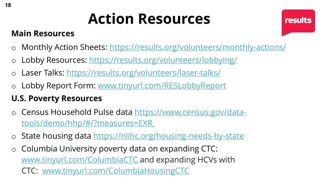 main resources o monthly action sheets https