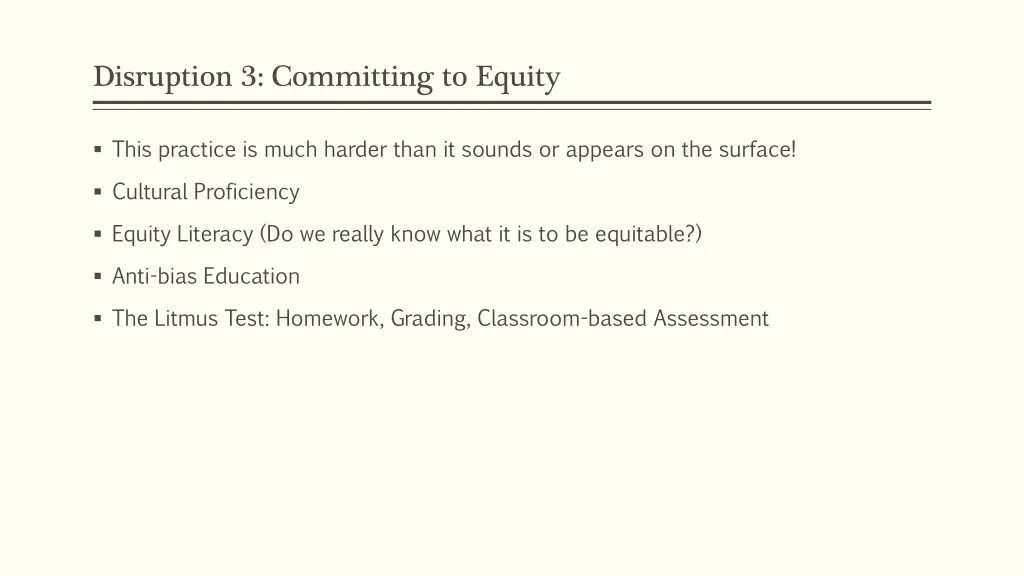 disruption 3 committing to equity