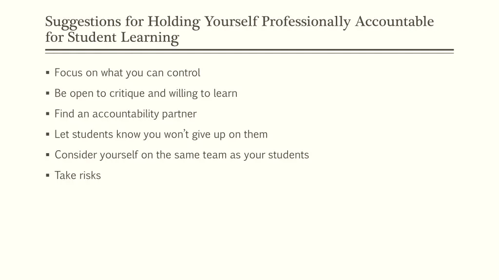 suggestions for holding yourself professionally