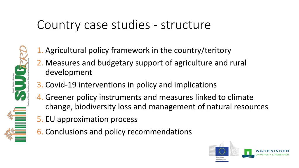 country case studies structure