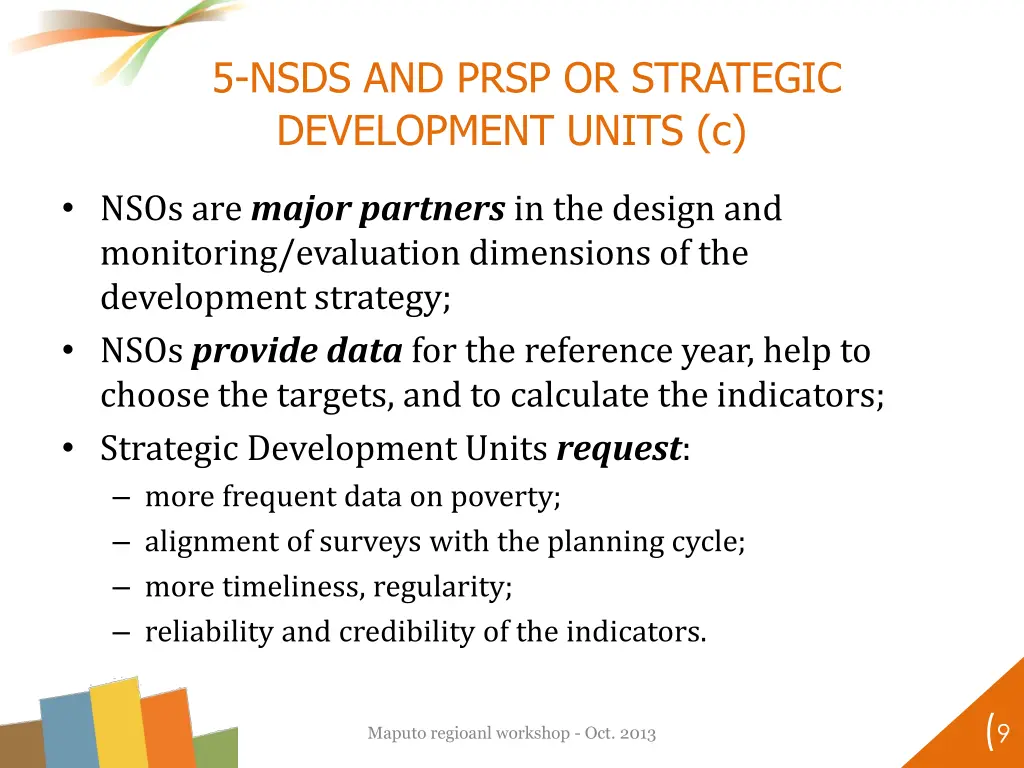 5 nsds and prsp or strategic development units c