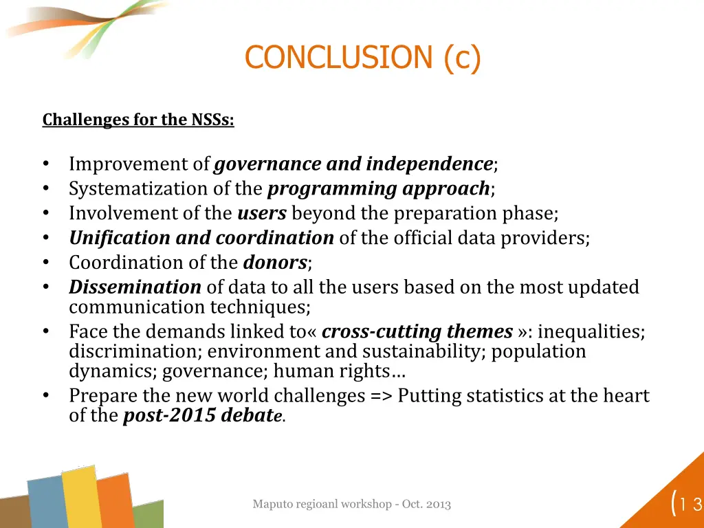 conclusion c