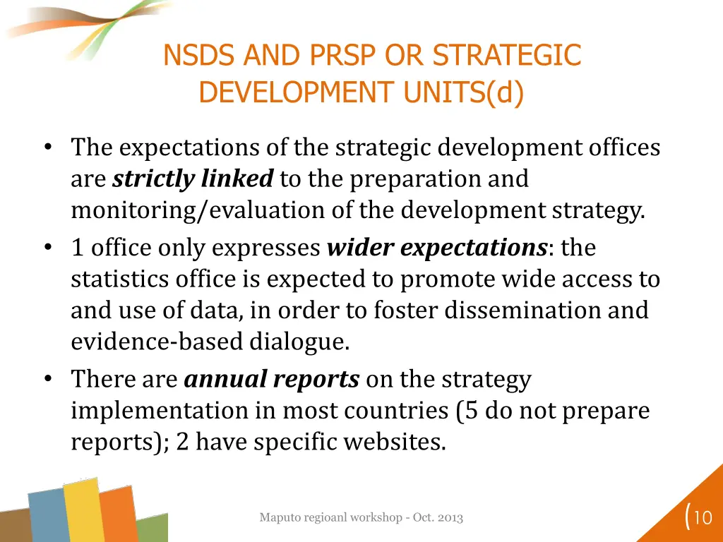 nsds and prsp or strategic development units d