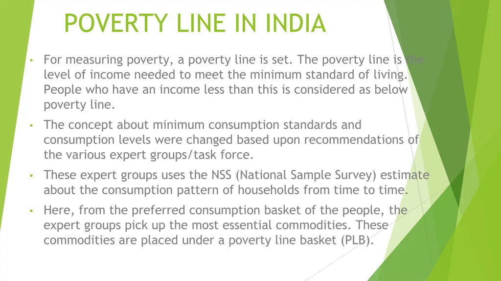 poverty line in india