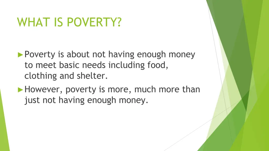 what is poverty