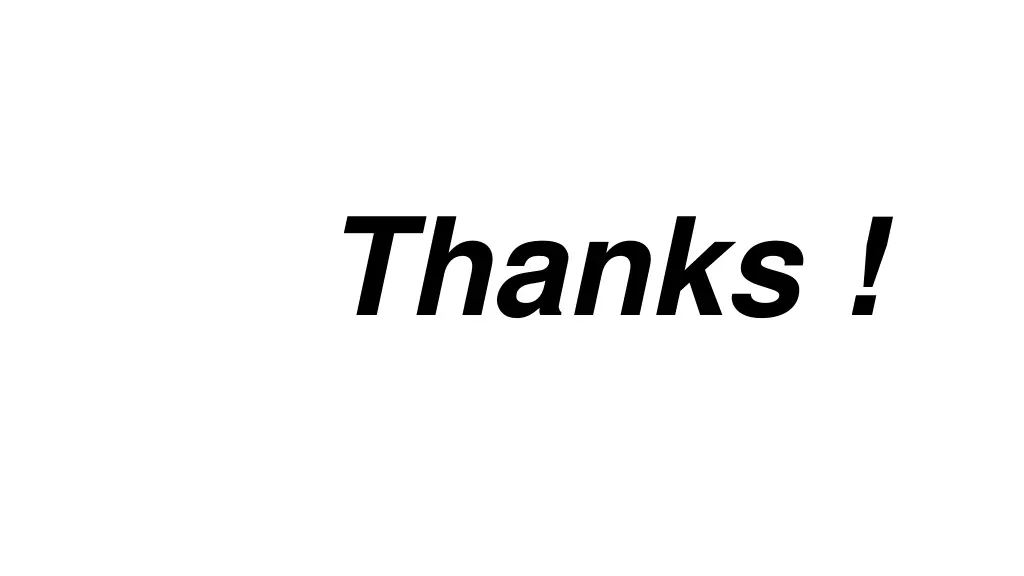 thanks