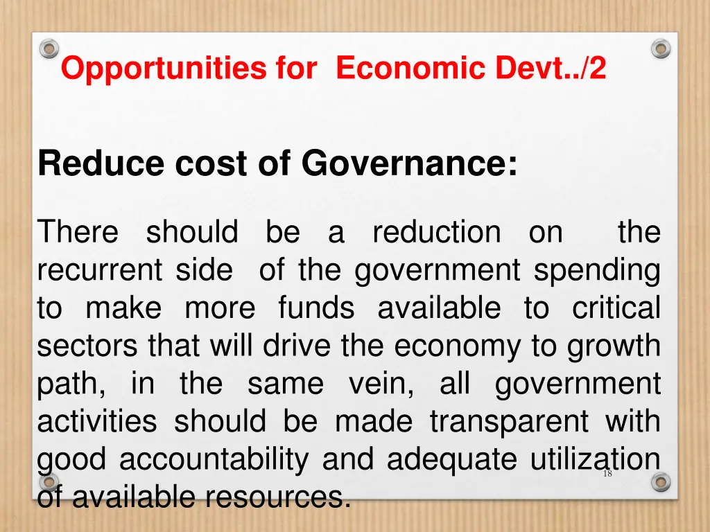 opportunities for economic devt 2