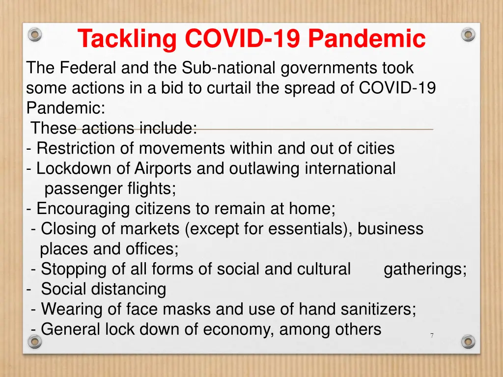 tackling covid 19 pandemic the federal