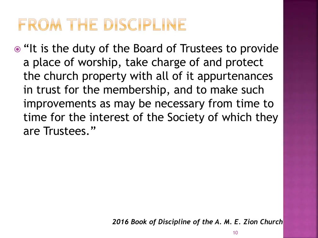 from the discipline 1
