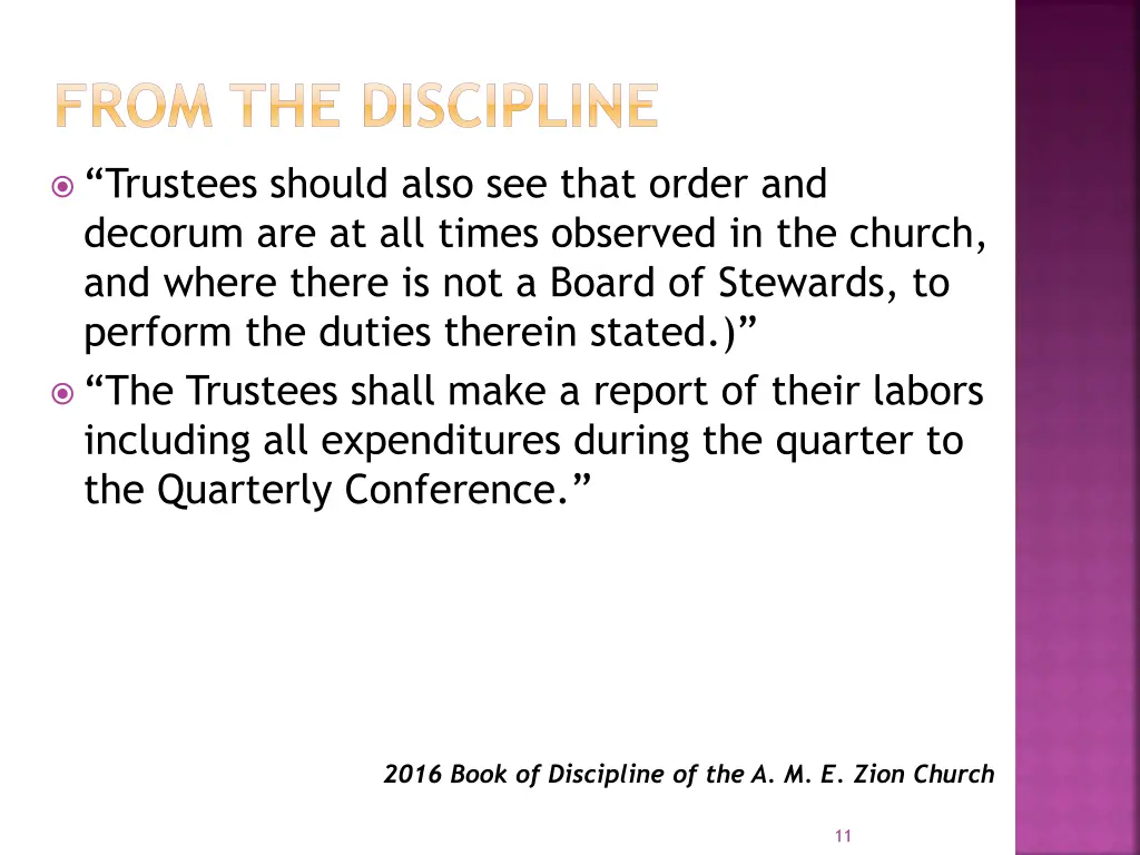 from the discipline 2