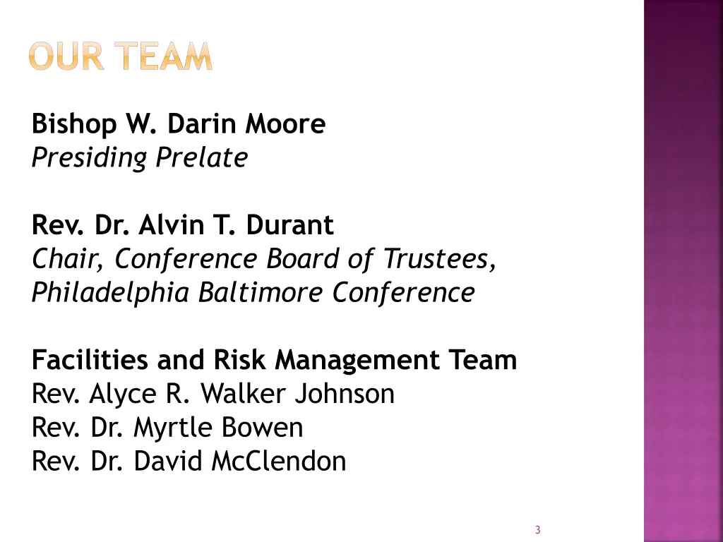 our team
