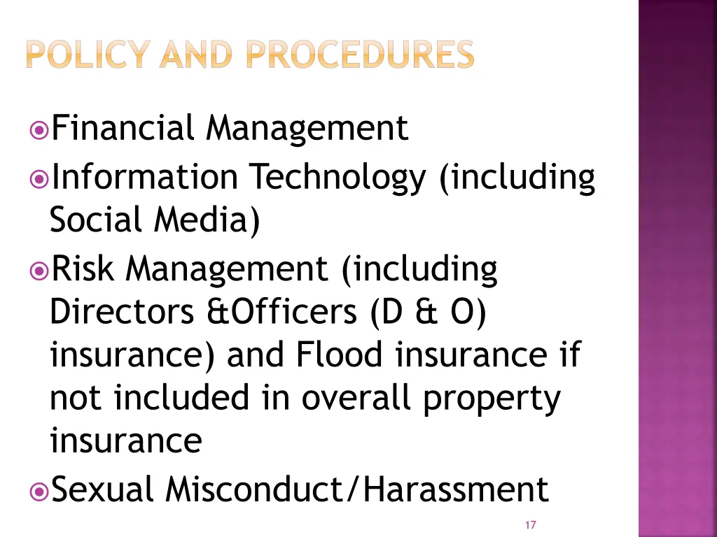 policy and procedures 1