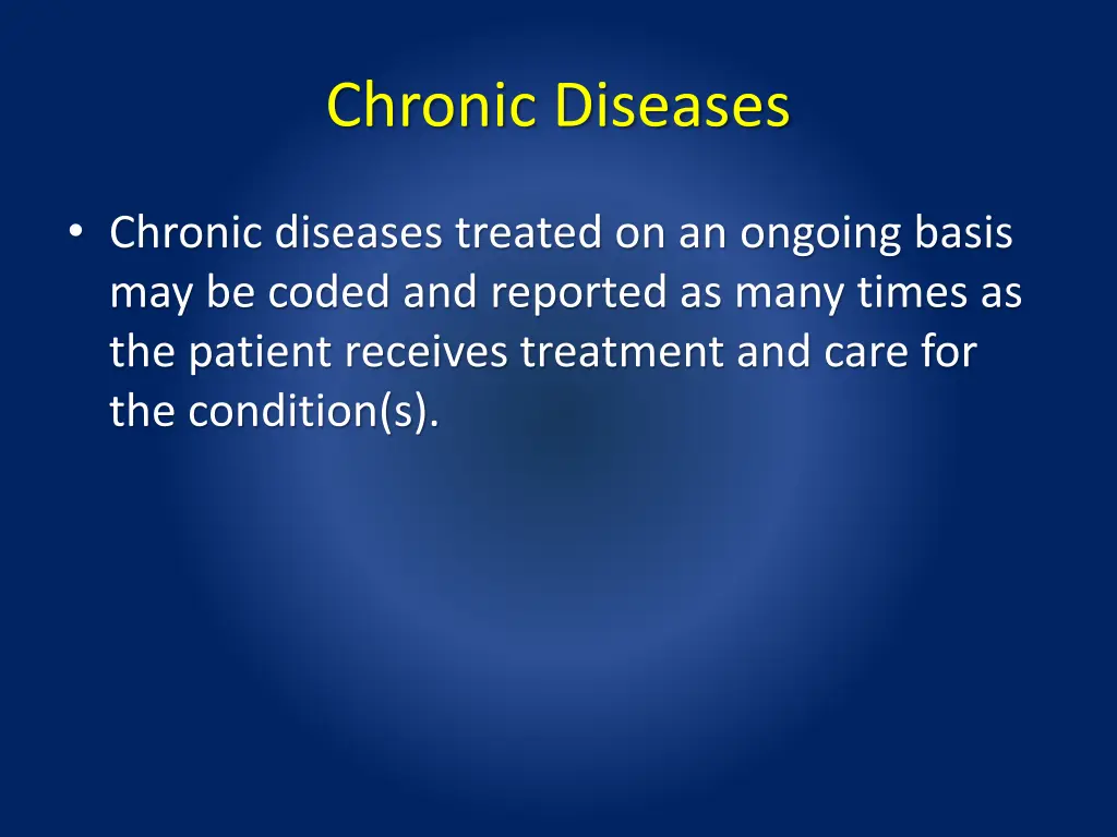 chronic diseases