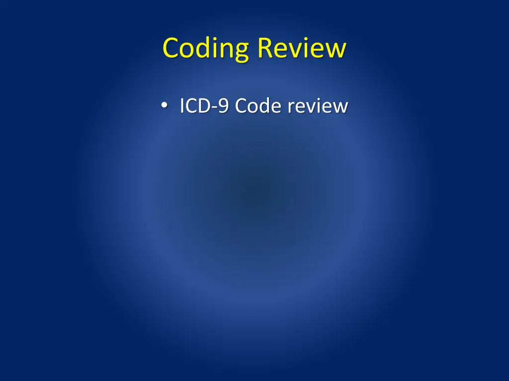 coding review