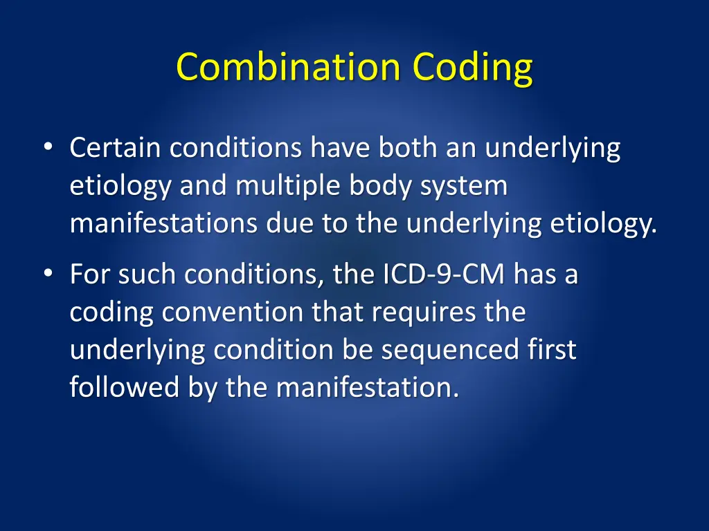 combination coding