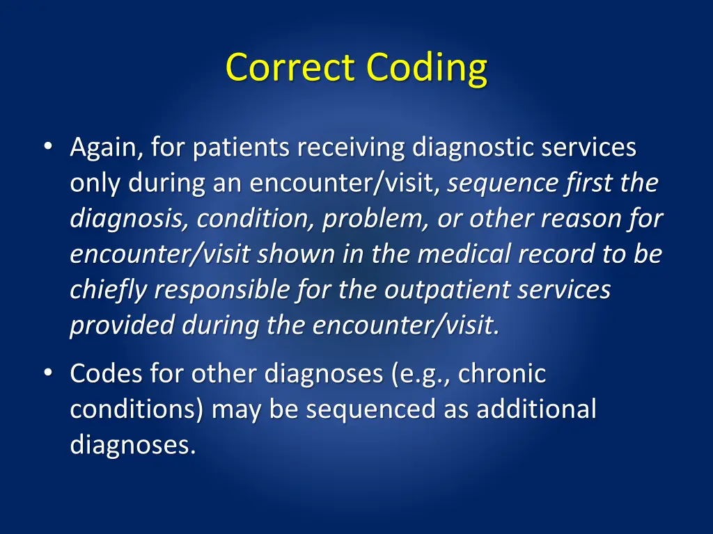 correct coding 1
