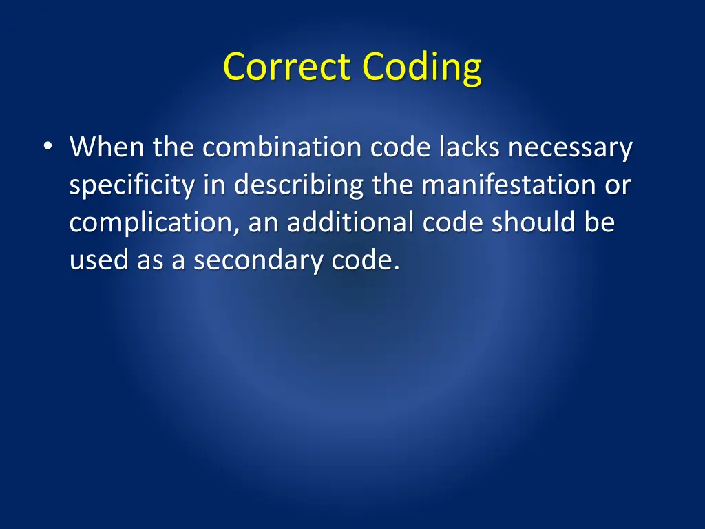 correct coding 3