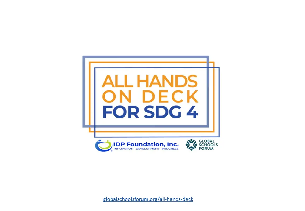 globalschoolsforum org all hands deck