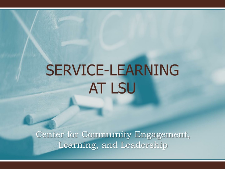 service learning at lsu