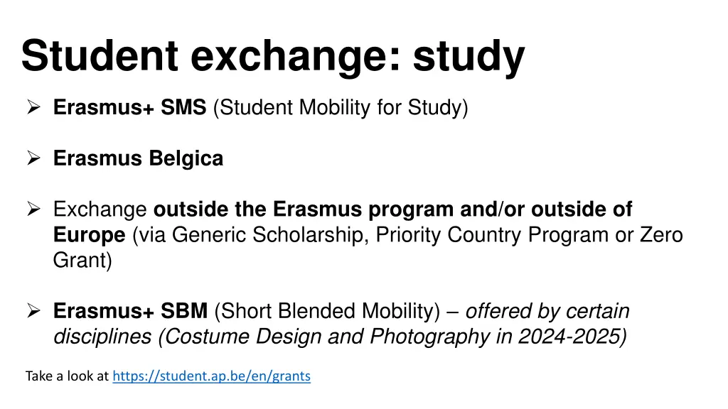 student exchange study