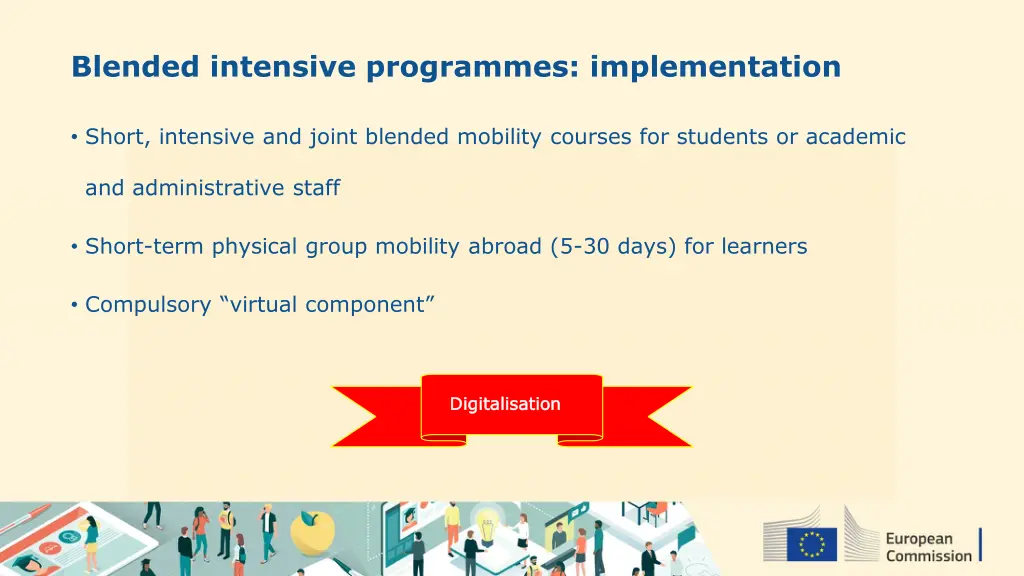 blended intensive programmes implementation
