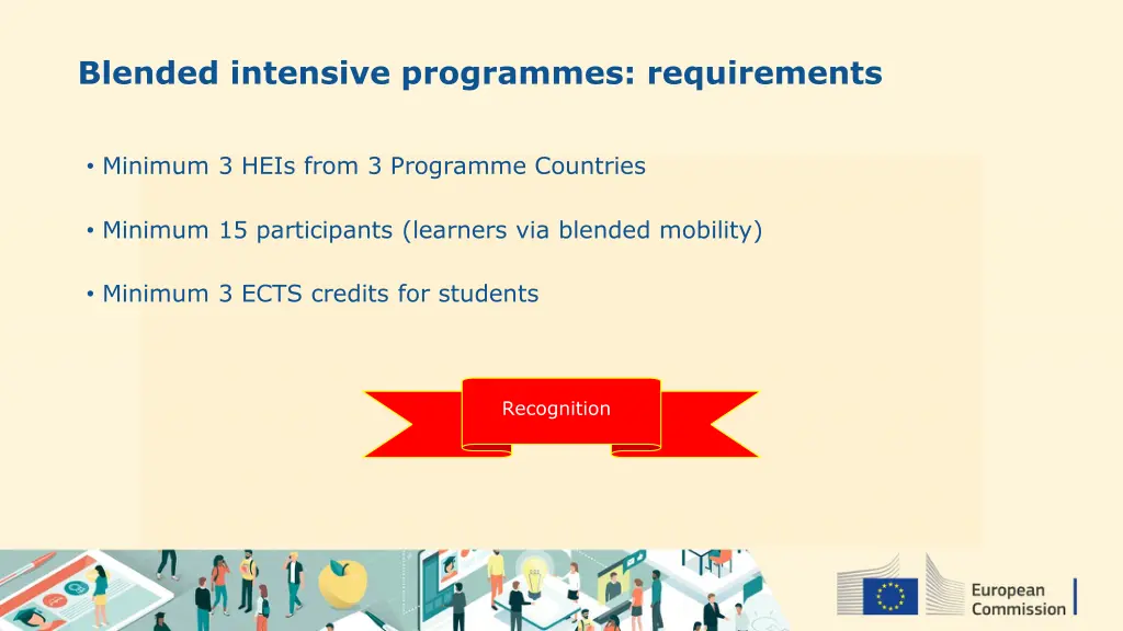 blended intensive programmes requirements