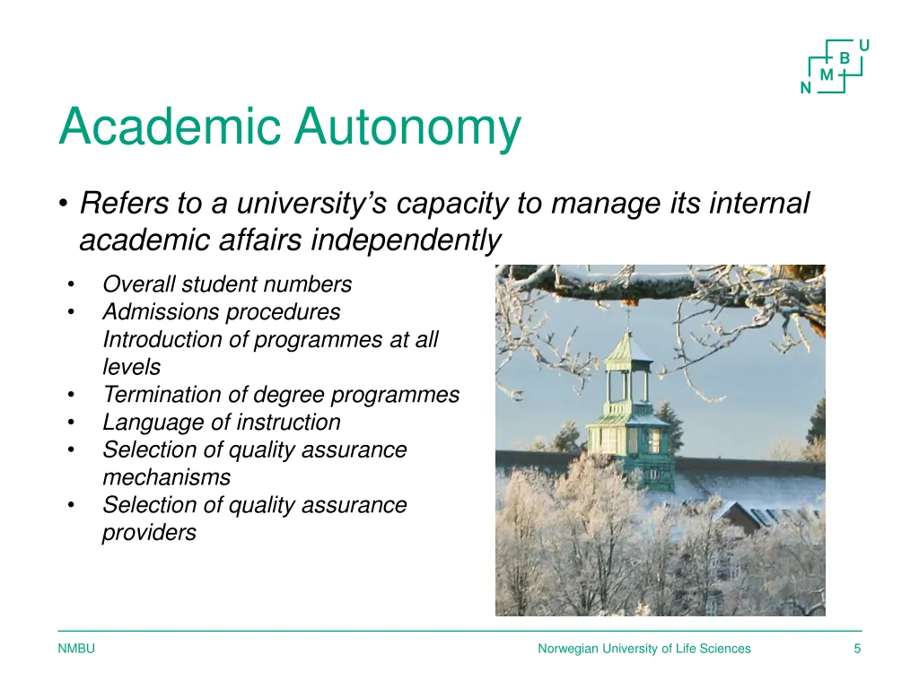 academic autonomy