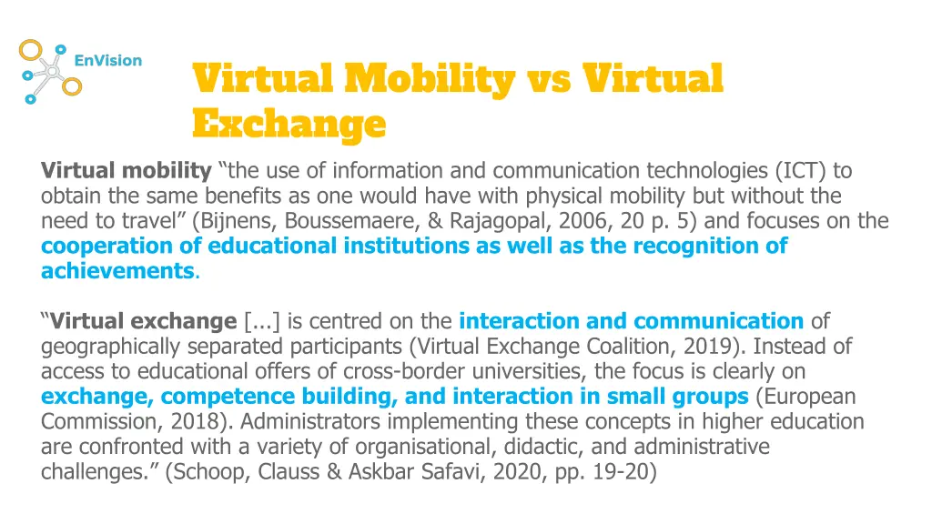 virtual mobility vs virtual exchange virtual