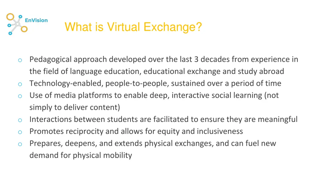 what is virtual exchange 1