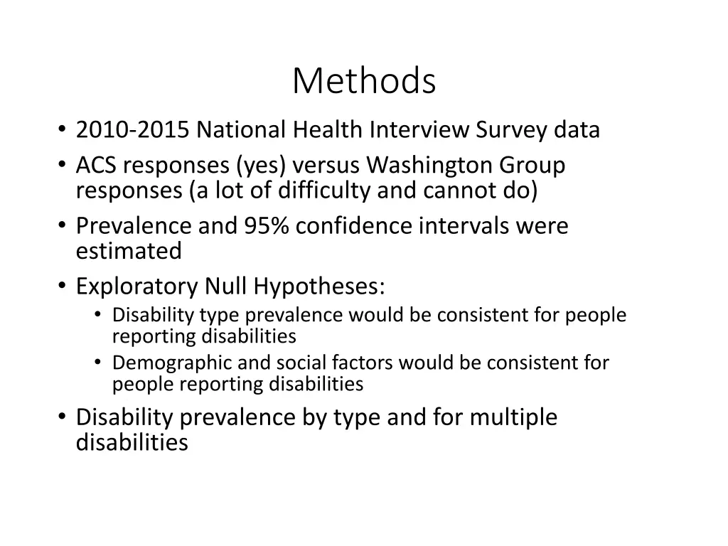 methods