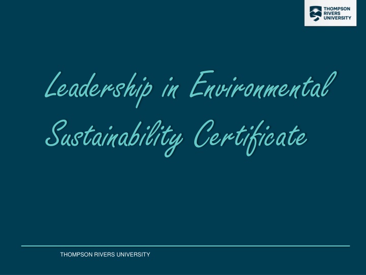 leadership in environmental sustainability
