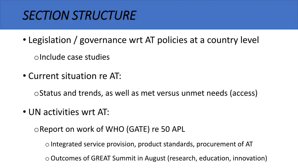 section structure section structure
