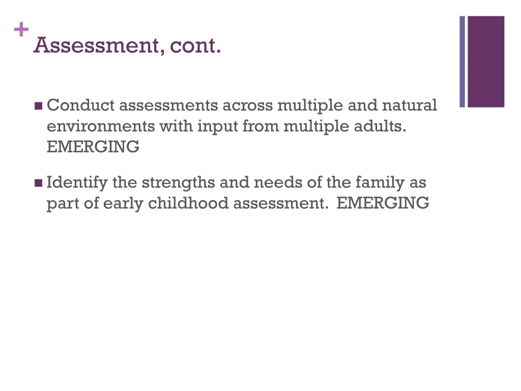 assessment cont