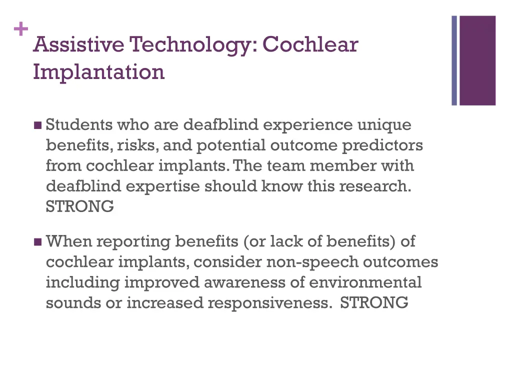 assistive technology cochlear implantation