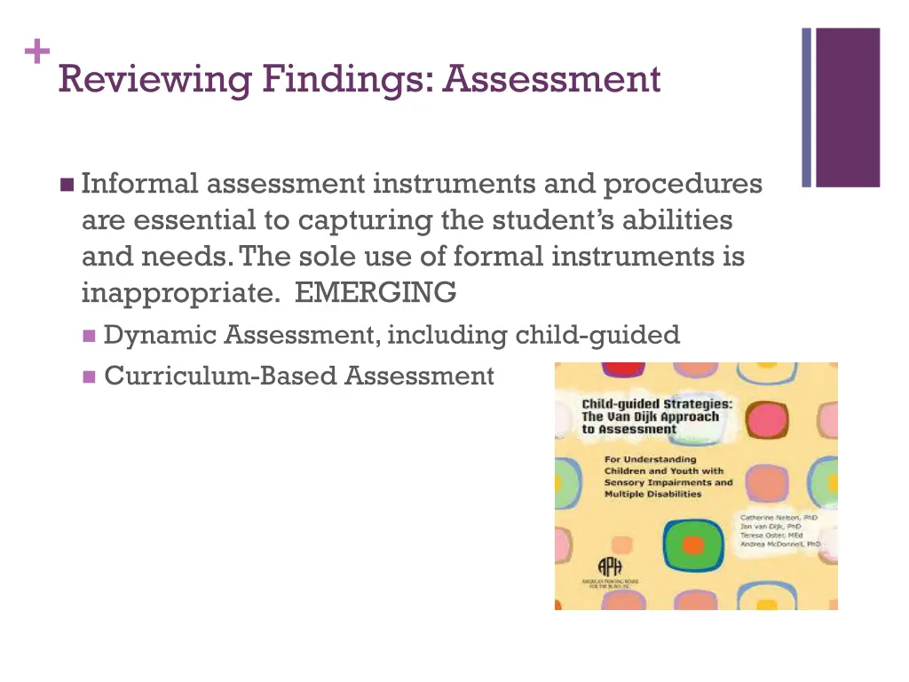 reviewing findings assessment