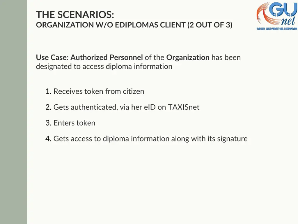 the scenarios organization w o ediplomas client 1