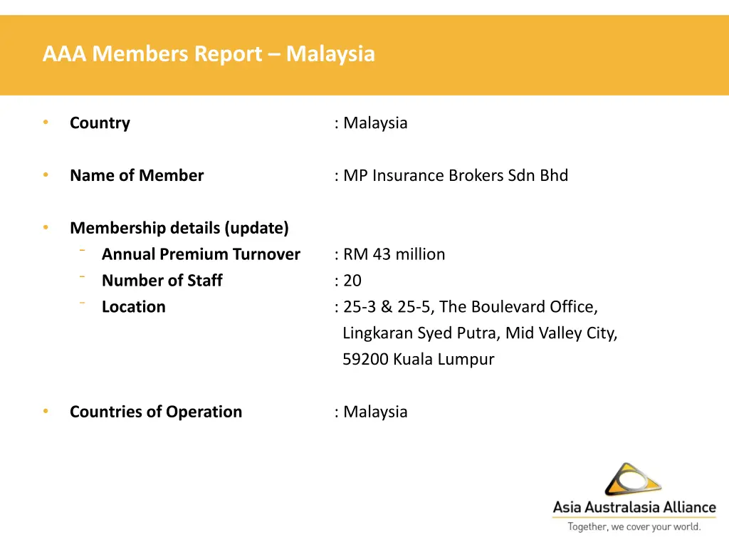 aaa members report malaysia