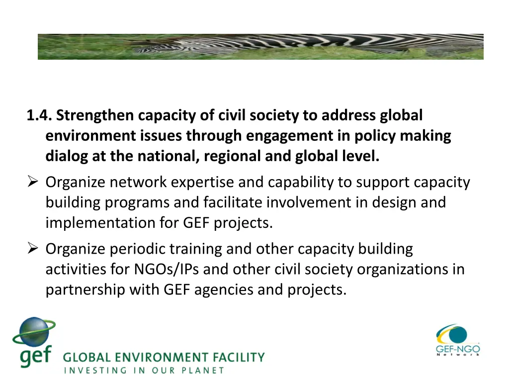 1 4 strengthen capacity of civil society