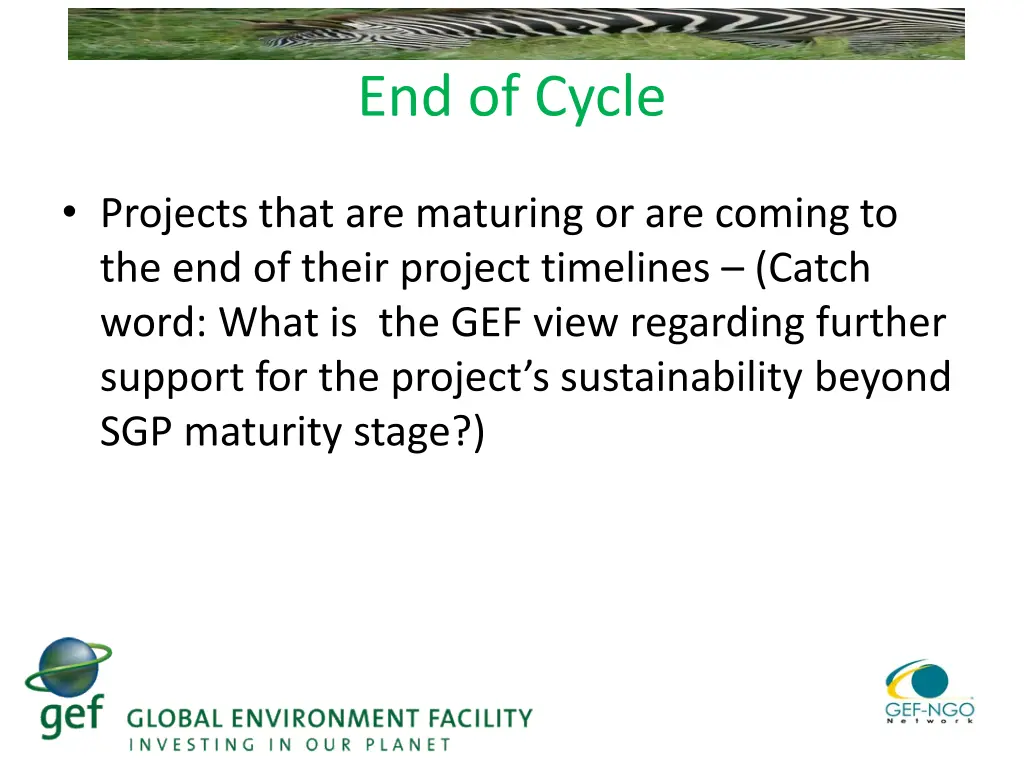 end of cycle