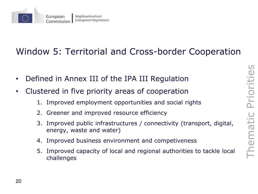 window 5 territorial and cross border cooperation 1