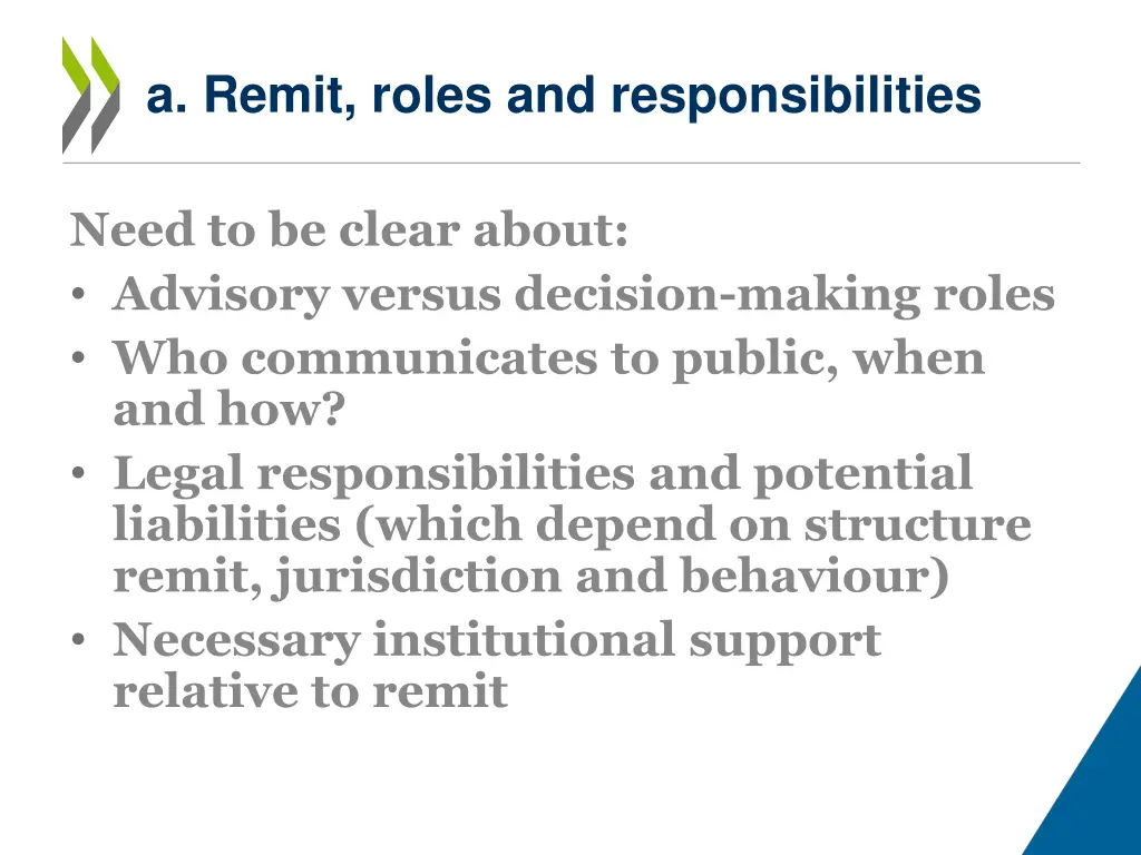 a remit roles and responsibilities