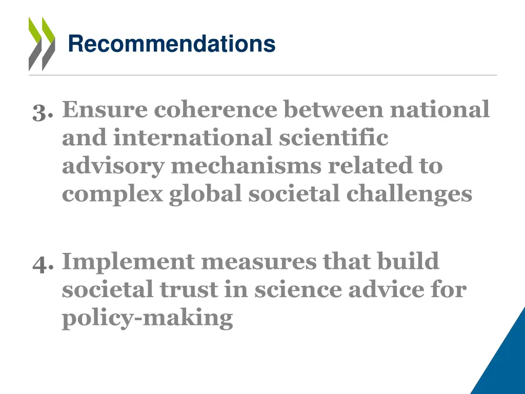 recommendations 1