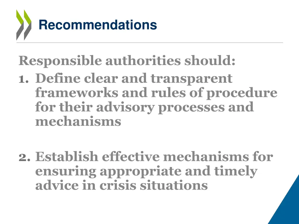 recommendations