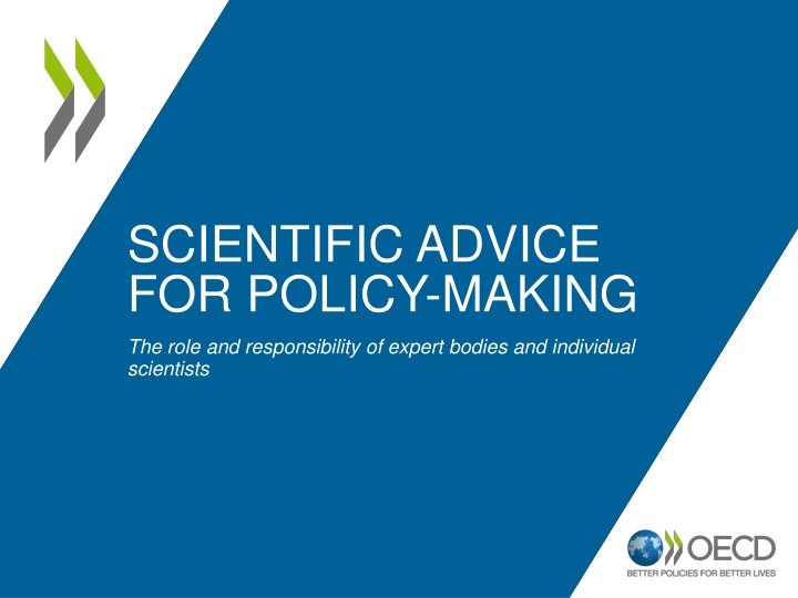 scientific advice for policy making