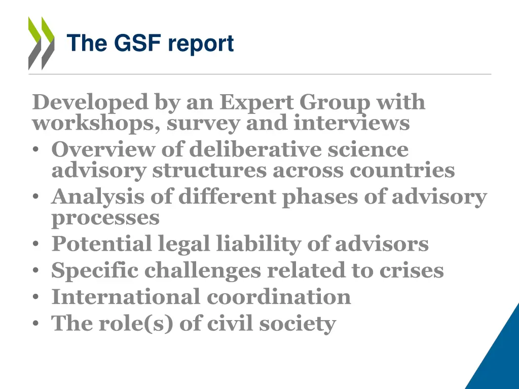 the gsf report