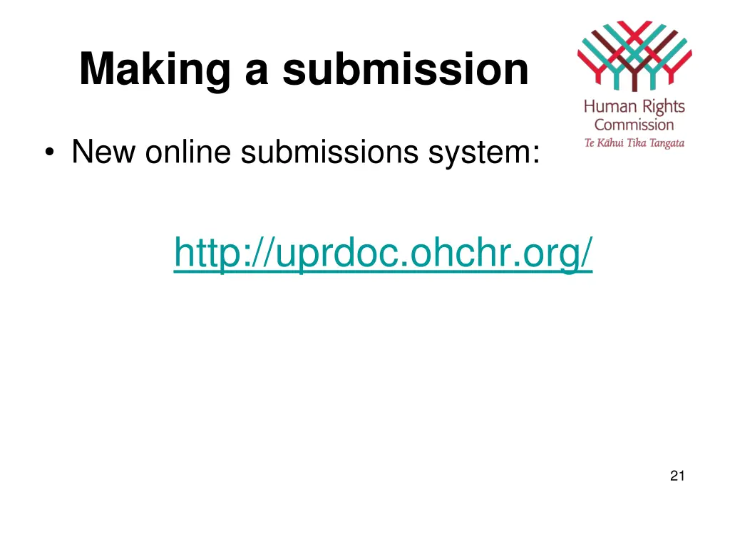 making a submission 4
